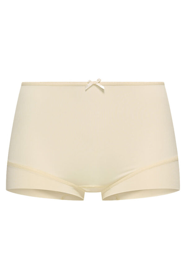 rj bodywear pure color dames short ivoor cutout front