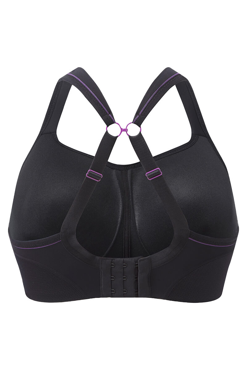 Sport BH beugelloos Panache zwart