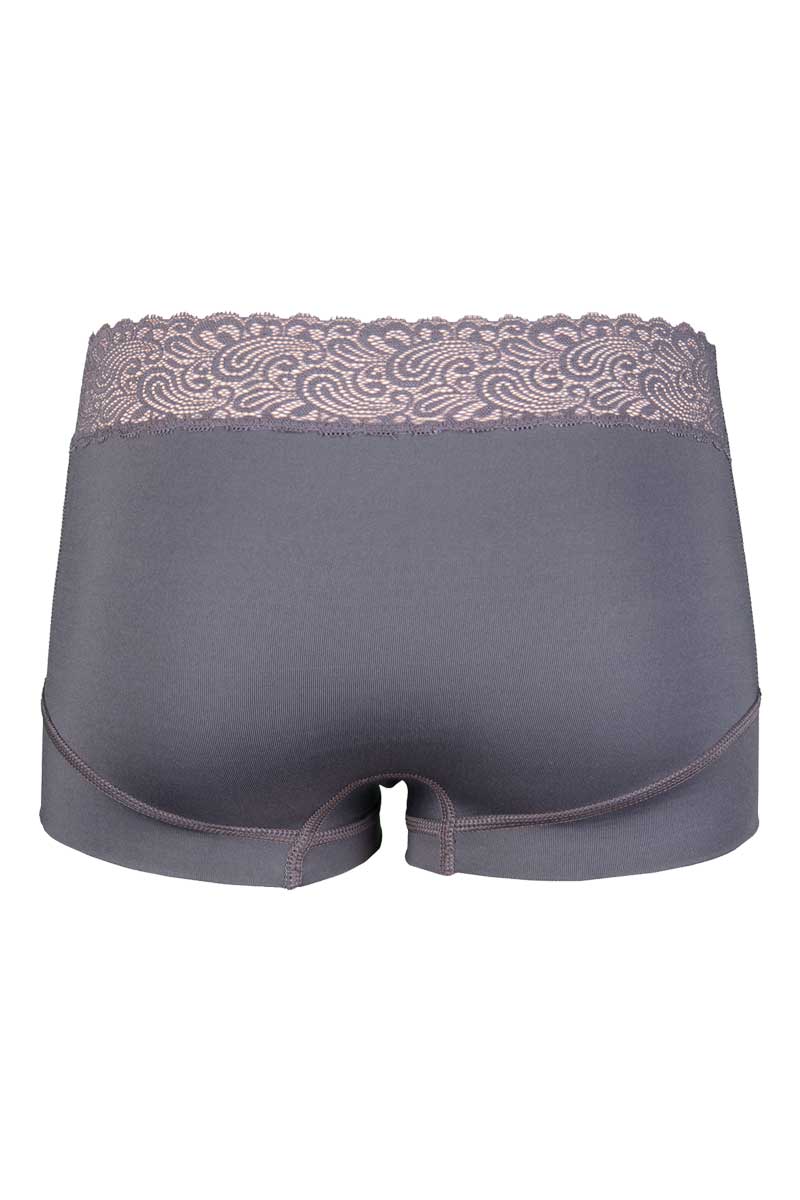 RJ Pure Color Lace Dames Short grijs