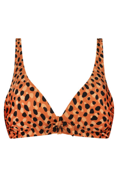 Voorgevormde push up bikinitop Beachlife Leopard Spots