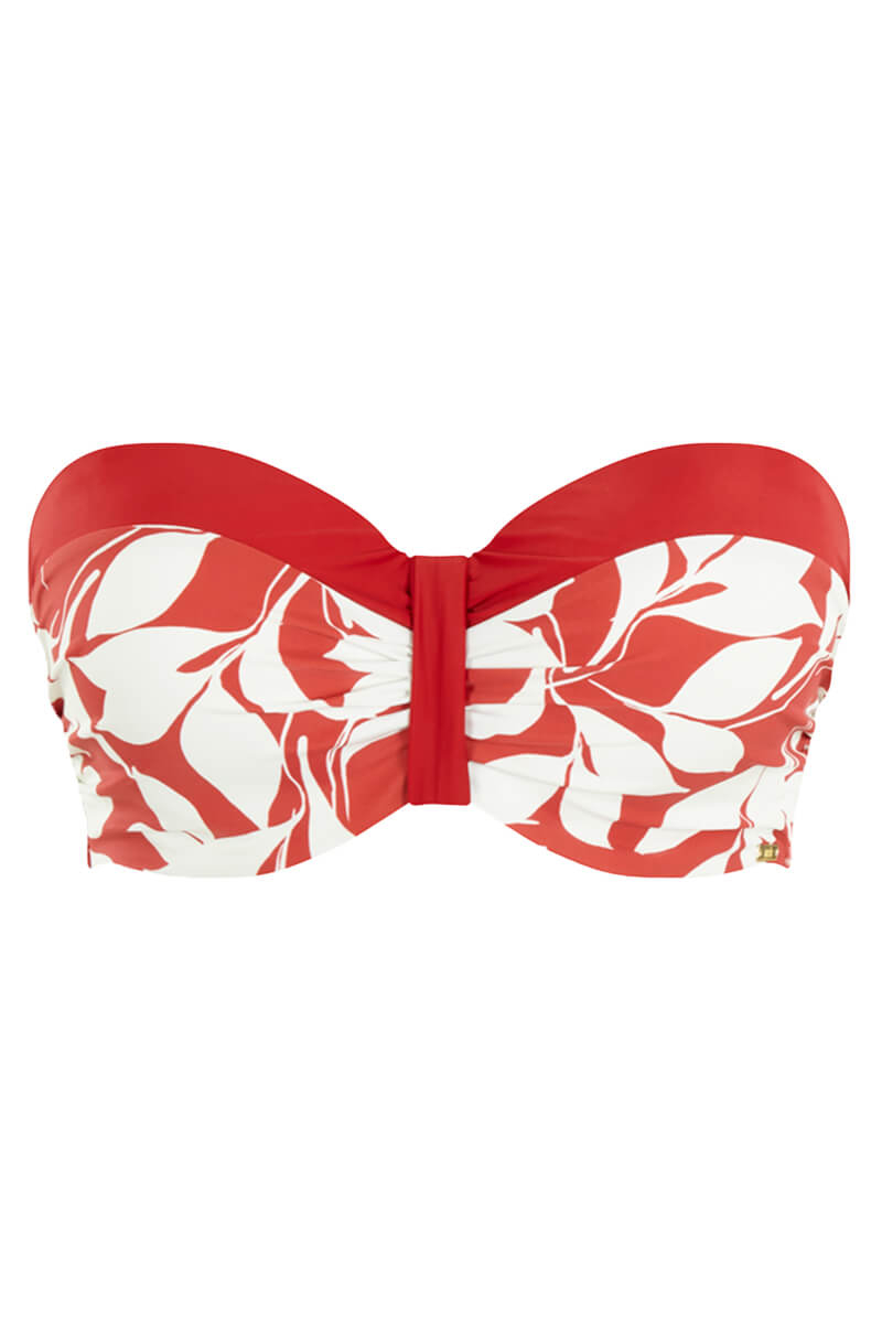 Voorgevormde bandeau bikini top Panache Oasis Botanical