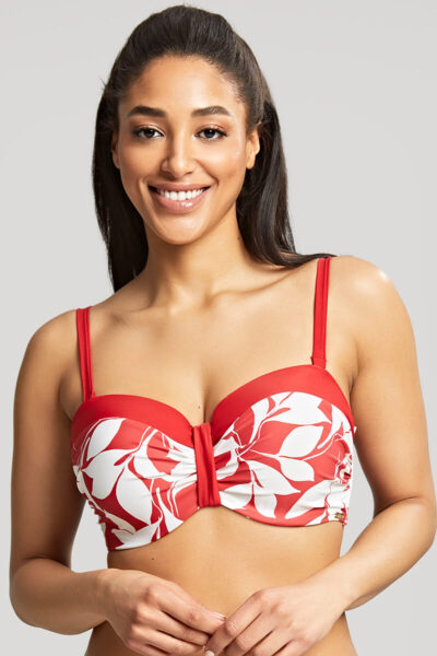 Voorgevormde bandeau bikini top Panache Oasis Botanical