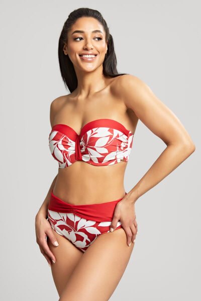 Voorgevormde bandeau bikini top Panache Oasis Botanical