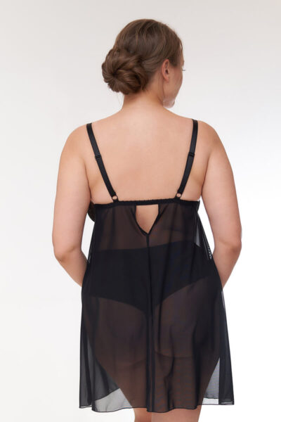 Nightie Plaisir Boudoir Black Mesh