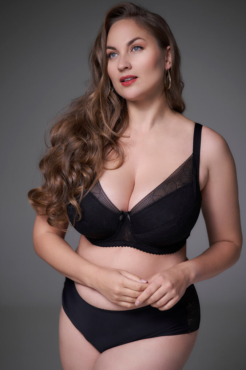 Plaisir BH Lisa Zwart Voorgevormd