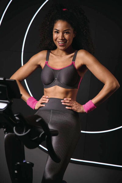 anita sport bh performance wire x antraciet pink fashion1