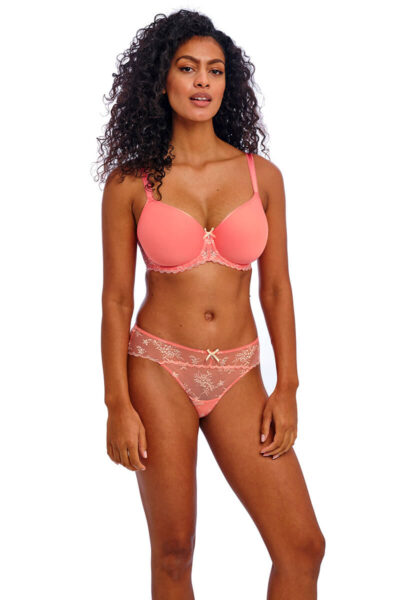 freya offbeat decadence voorgevormde bh sunset coral front