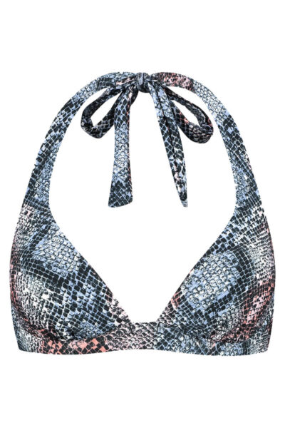 beachlife halter bikini top snake cutout