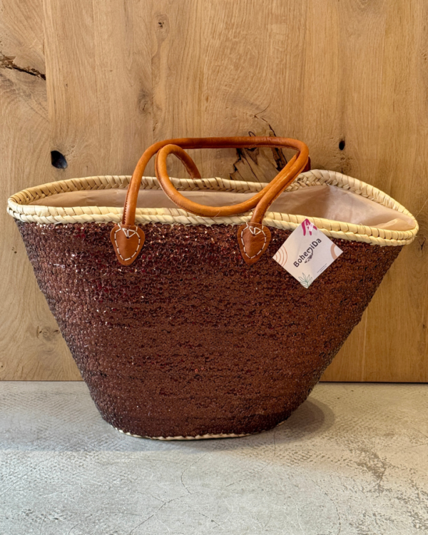 Bohemida Shopper Pailletten Full Bruin