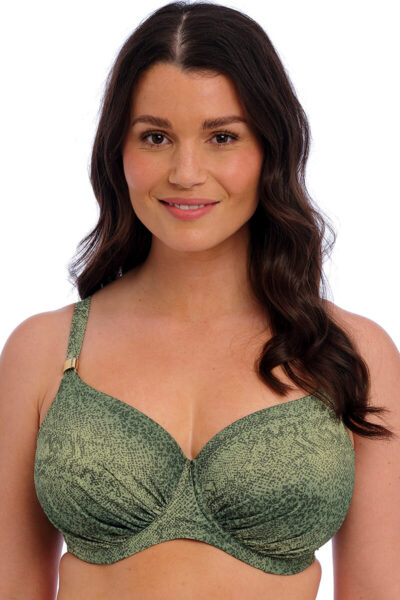 fantasie maya bay hele cup bikini top peridot front crop