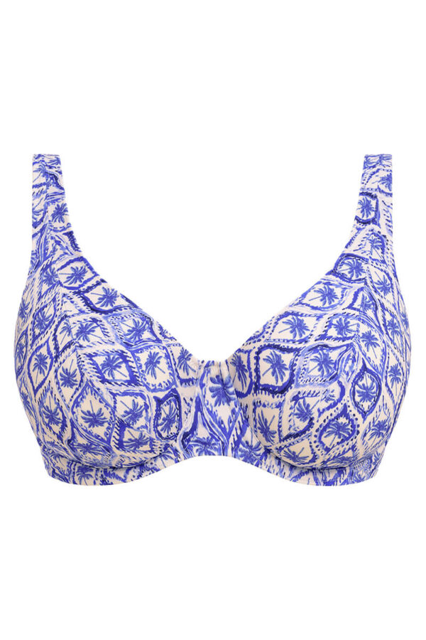 freya ocean breeze high apex bikini top denim cutout