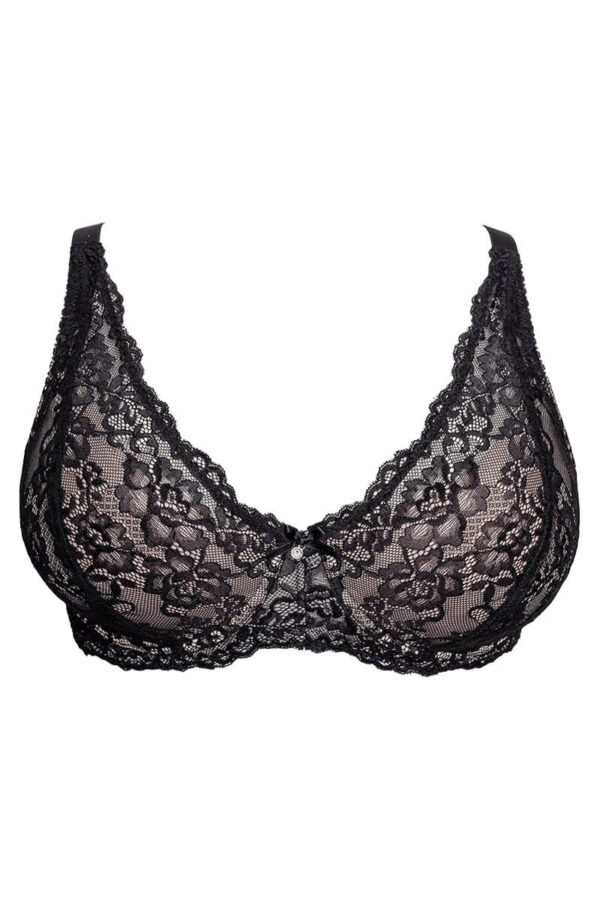 plaisir voorgevormde plunge bh diana floral cutout front