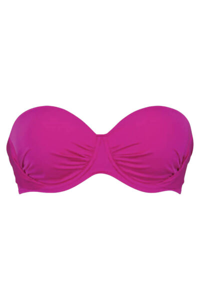 rosa faia bandeau bikinitop catalina shiny basics cutout