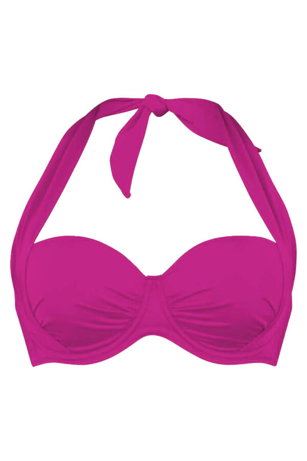 rosa faia bandeau bikinitop catalina shiny basics cutout halter