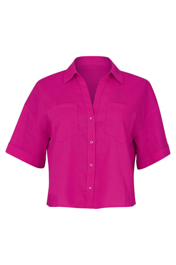 rosa faia oversized blous kitts shiny basics cutout