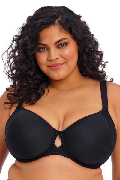 elomi nerina voorgevormde t-shirt bh black front crop