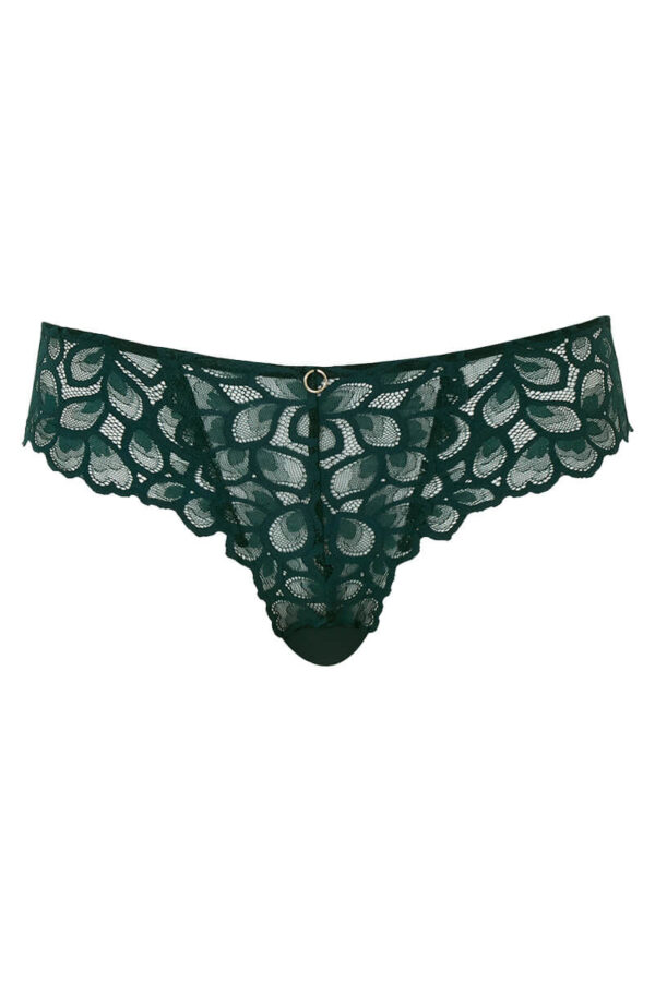 panache allure slip forest green cutout