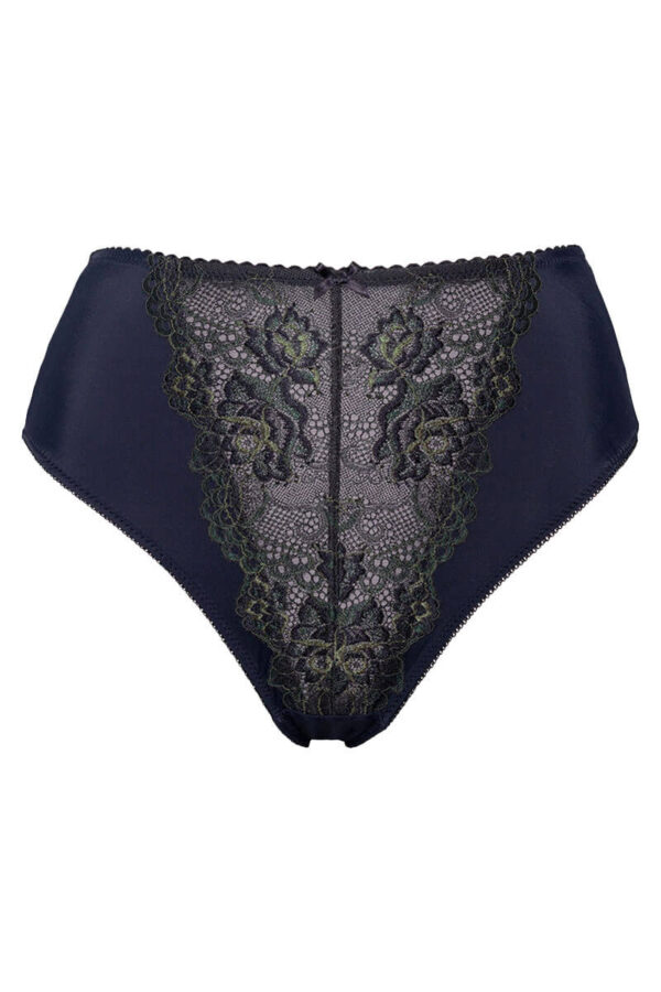 plaisir beate hoge slip moss green cutout front