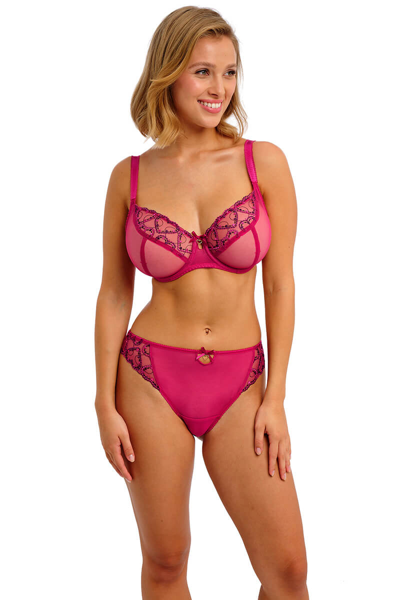 freya laurine slip raspberry front