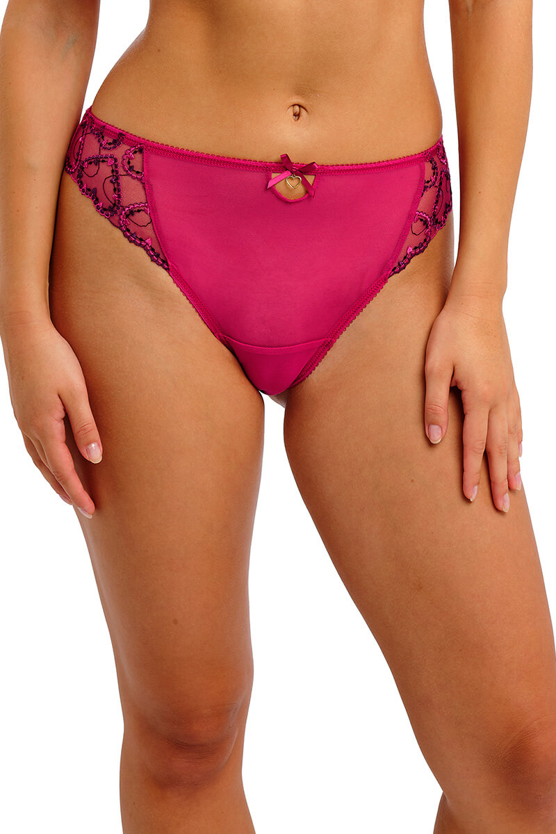 freya laurine slip raspberry front