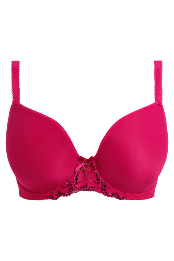 freya laurine voorgevormde plunge bh raspberry cutout