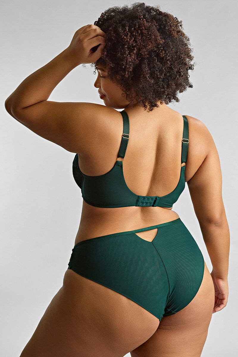sculptresse josephine hele cup bh forest green back