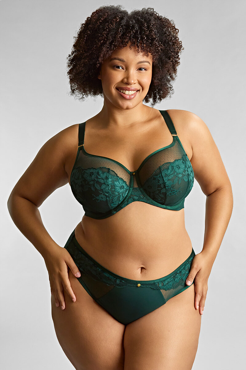 sculptresse josephine hele cup bh forest green front
