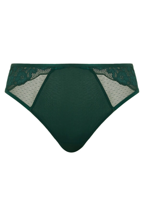 sculptresse josephine hoge slip forest green cutout