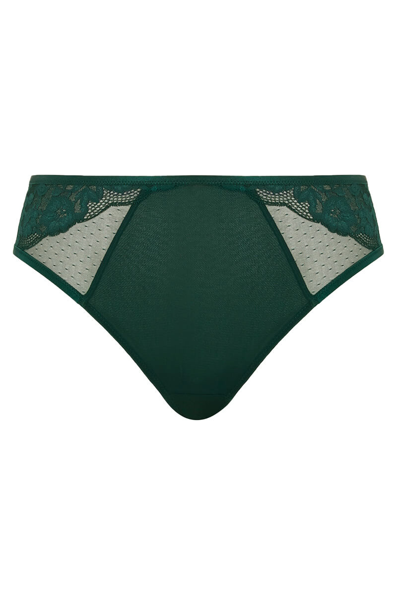 sculptresse josephine hoge slip forest green cutout