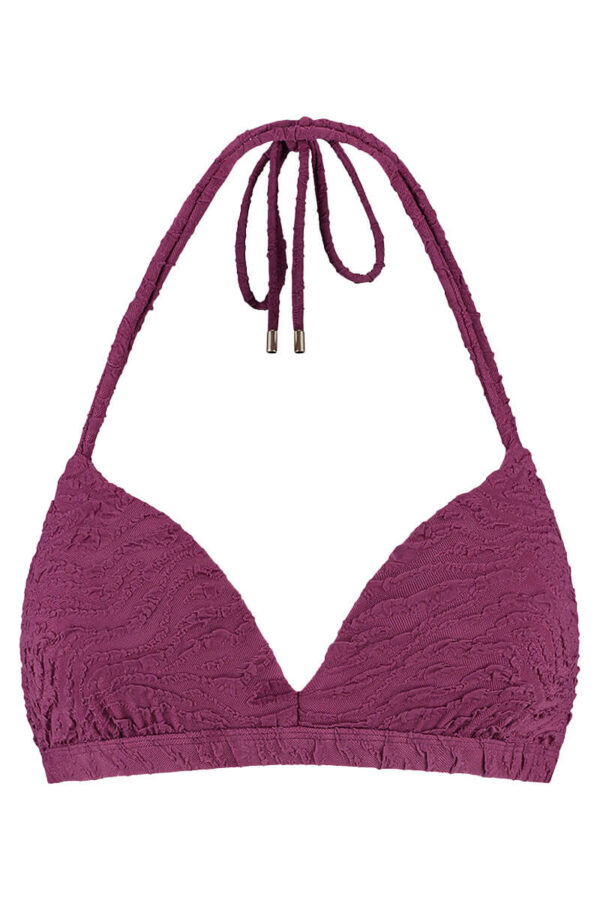 Halter bikini top Beachlife Bright Plum