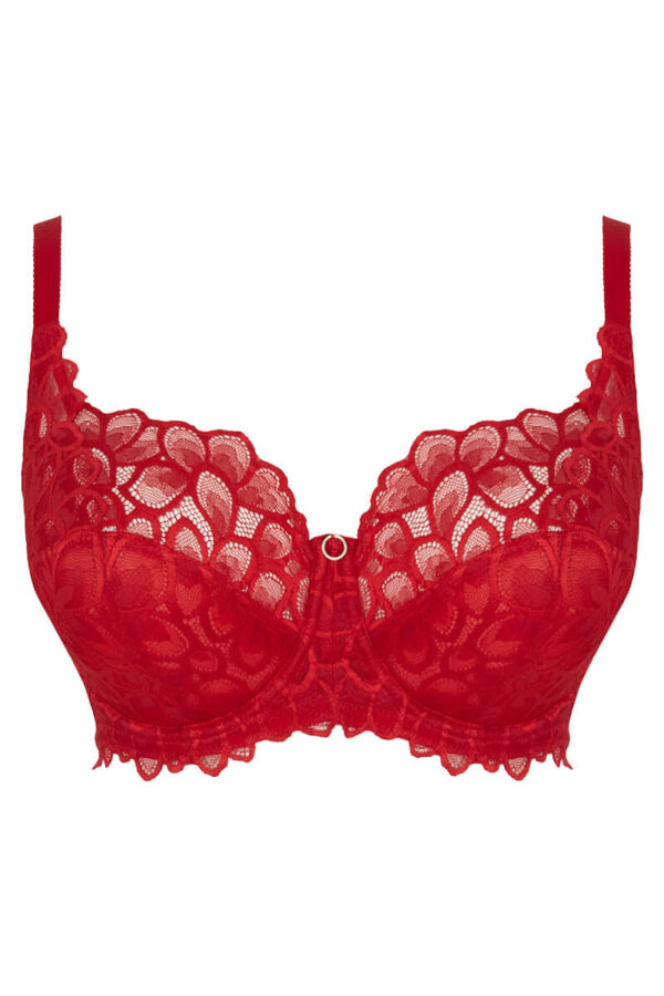 panache allure hele cup bh true red cutout