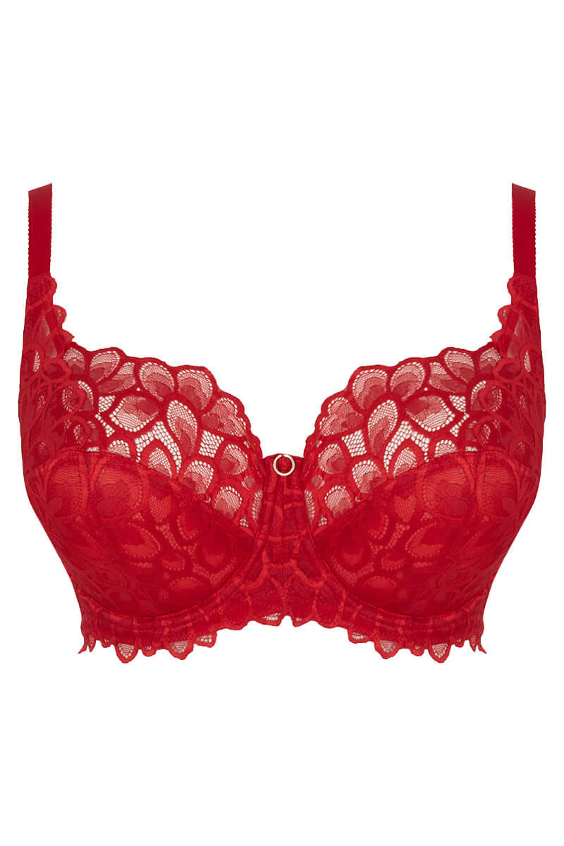 panache allure hele cup bh true red cutout