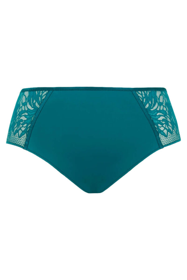sculptresse sophia hoge slip teal blue front cutout