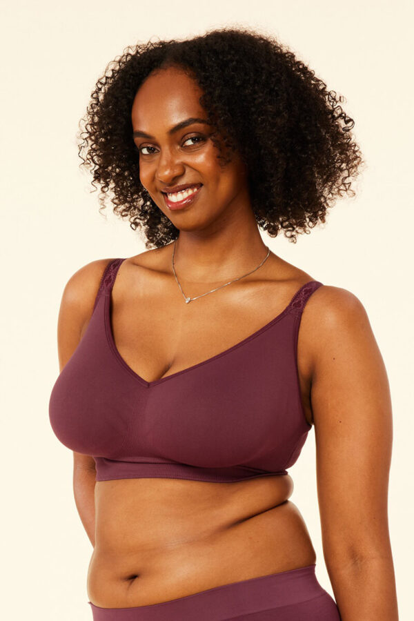 sugar candy basic bra bh zonder beugel plum