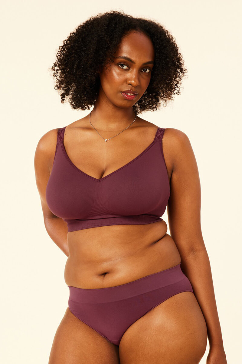 sugar candy basic bra bh zonder beugel plum 1