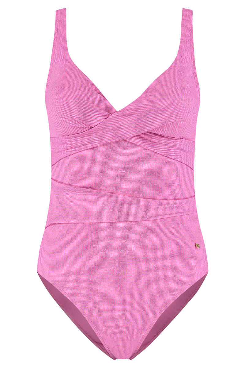 beachlife badpak overslag pink shimmer cutout