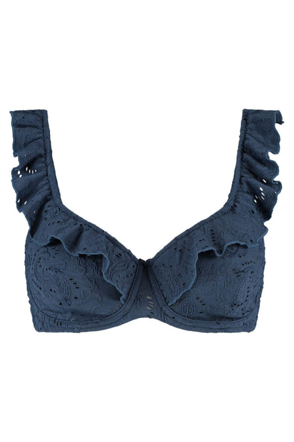 beachlife bikini top nightsky embroidery cutout