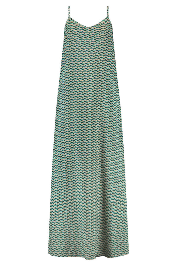 cyell maxi strandjurk groovy graphic cutout