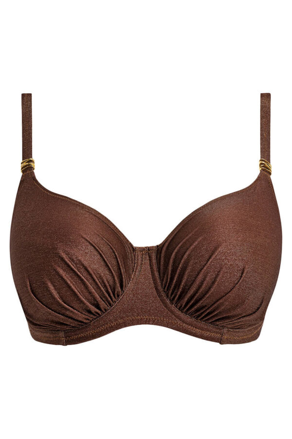 fantasie sabana hele cup bikini top chestnut sparkle cutout