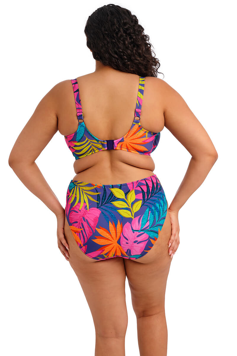 elomi porto rafti plunge bikinitop indigo front back