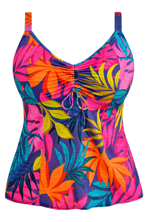 elomi porto rafti tankini top indigo cutout
