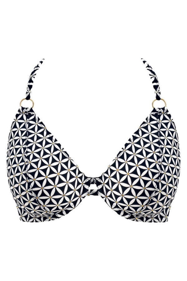 freya koh tao halter bikini top black cutout