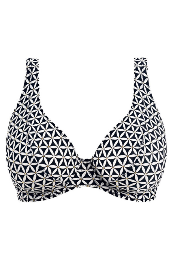 freya koh tao high apex bikini top black cutout