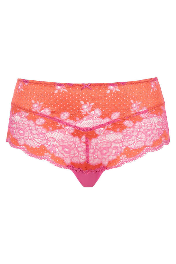 panache clara hoge slip pink papaya cutout
