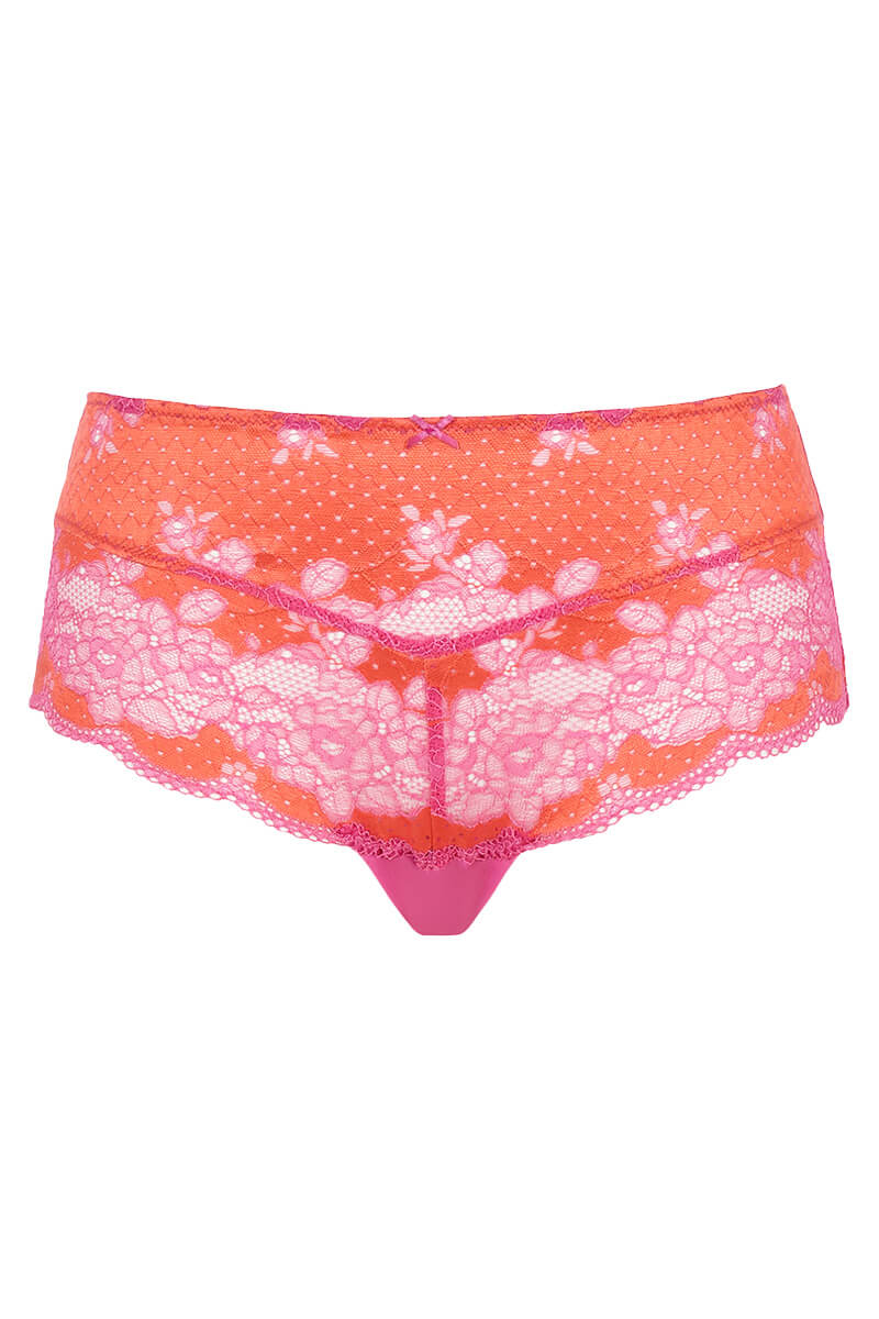 panache clara hoge slip pink papaya cutout