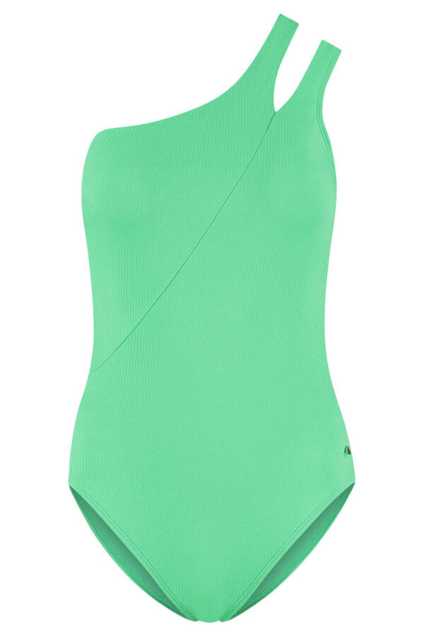 beachlife badpak spring green one shoulder cutout