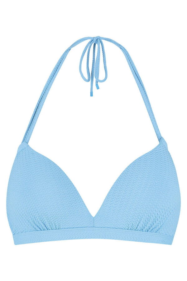 beachlife halter bikini top alaskan blue cutout
