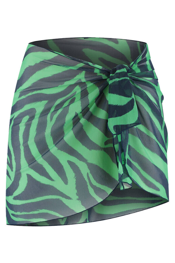 beachlife sarong green tiger cutout