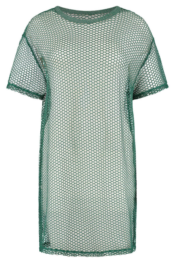 beachlife strandjurk green glitter cutout