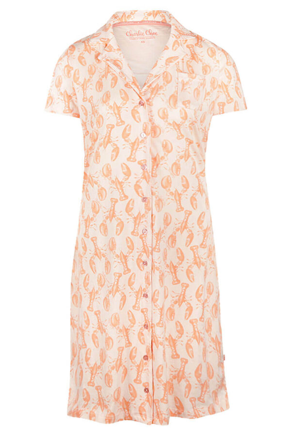 charlie choe amalfi coast nachthemd kreeften cutout front